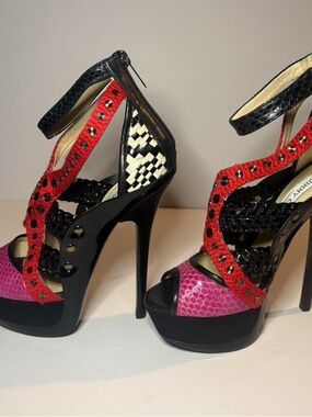 python vintage Jimmy Choo sandals